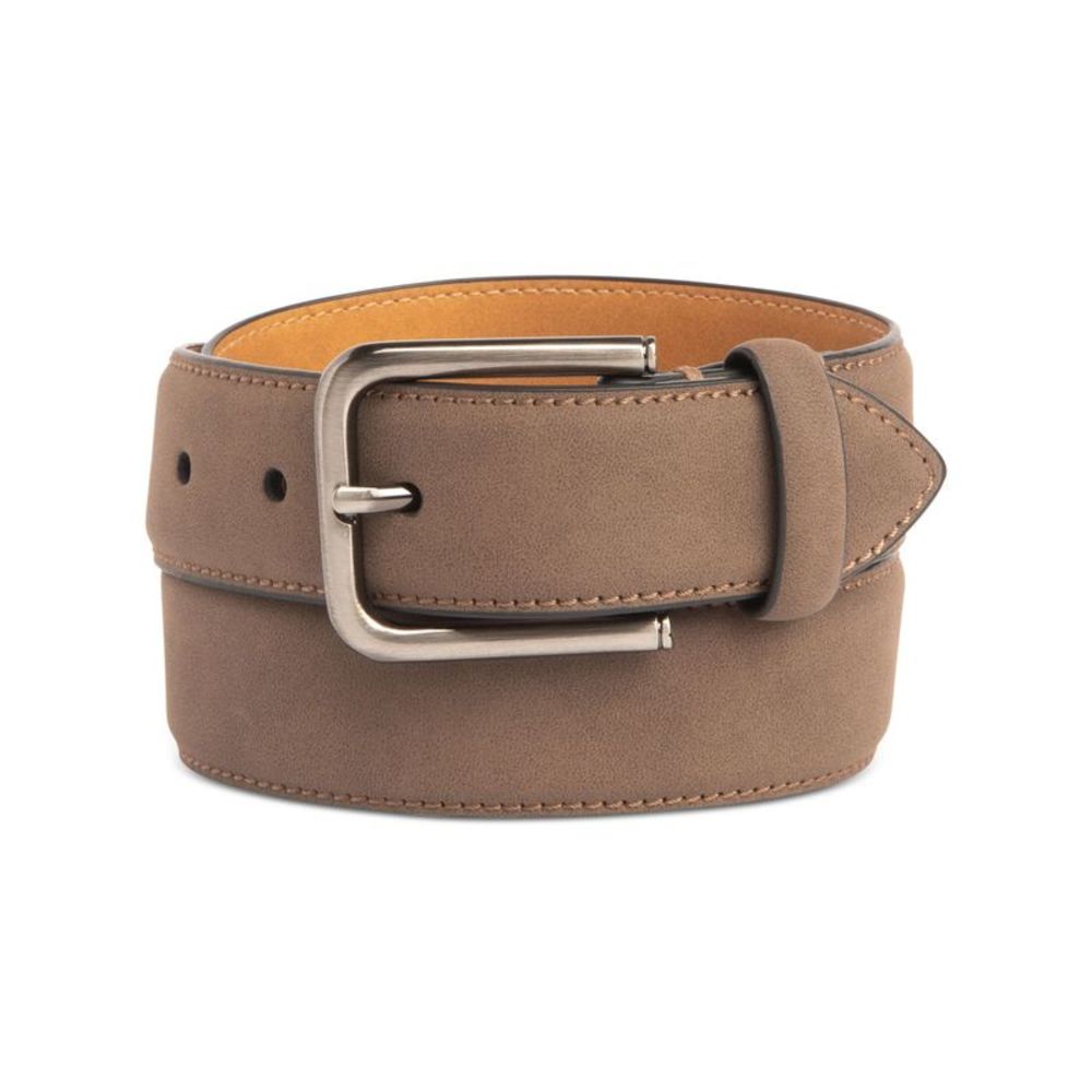 CLUBROOM Mens Beige Harness Buckle Faux Leather Casual Belt XL